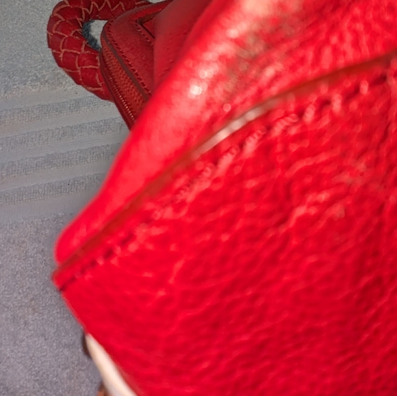 La Gioe Toscana the Italian Collection red leather shoulder bag. - Picture 12 of 12